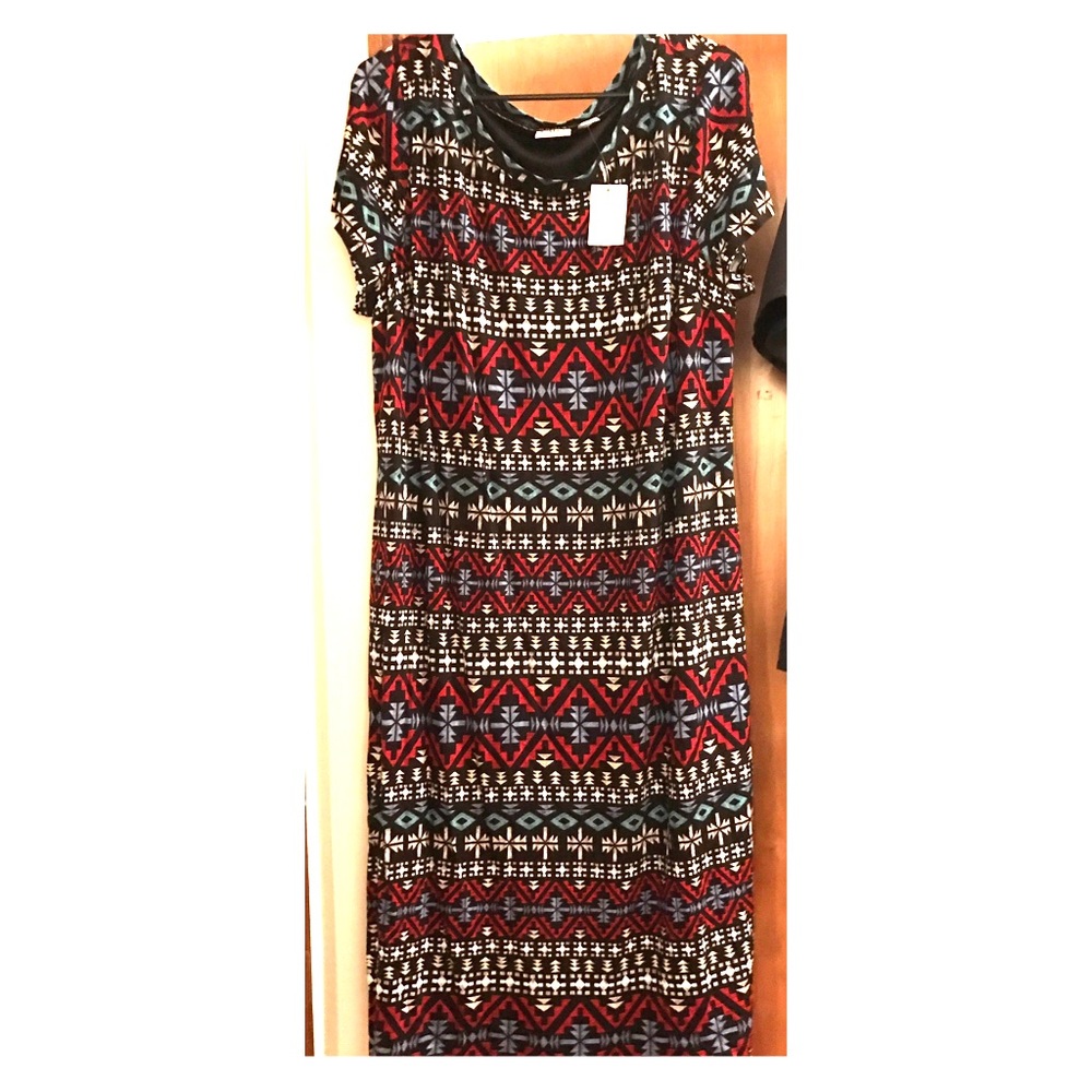 NWT CATO tribal print dress. Plus size (18/20W).